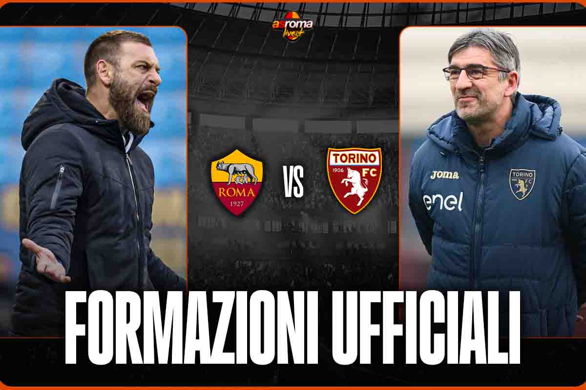 Formazioni ufficiali Roma-Torino