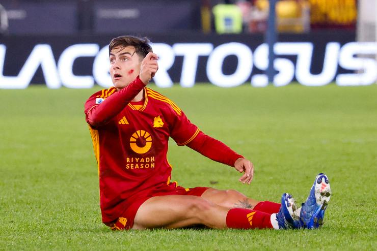 Attacco Roma: infortunio Dybala e allarme a Trigoria