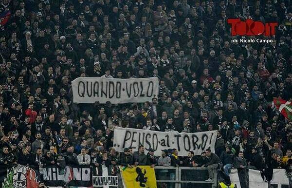 Striscione tifosi Juventus (foto Toro.it)