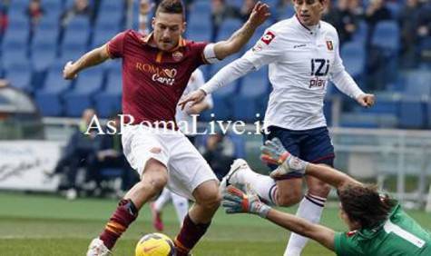 Totti contro il Genoa