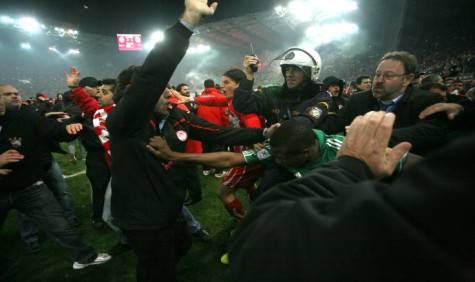 Olympiakos Panathinaikos violenza