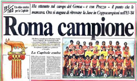 Roma Campione d'Italia