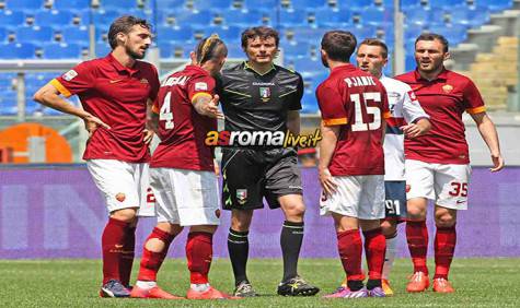 Roma-Genoa proteste