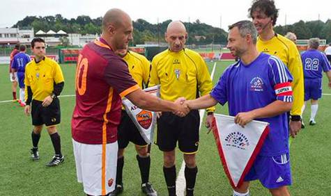 Giuseppe Giannini con le Roma Legends