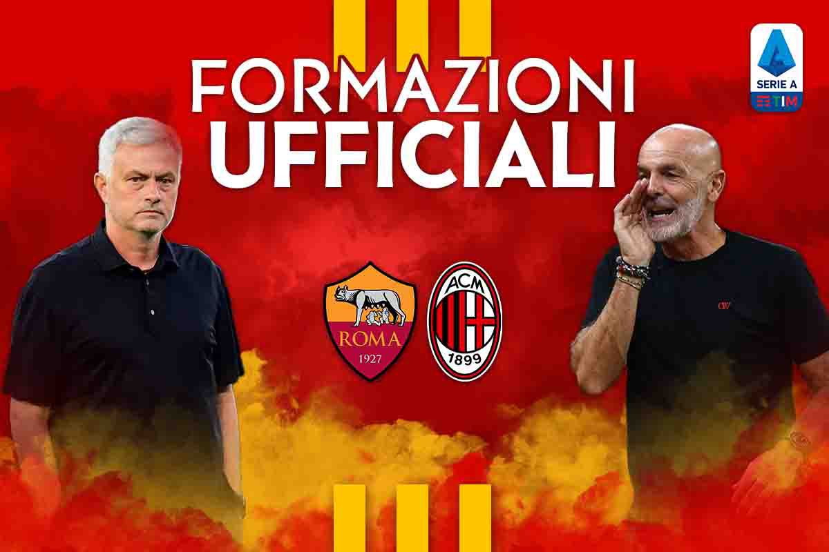 Formazioni ufficiali Roma-Milan