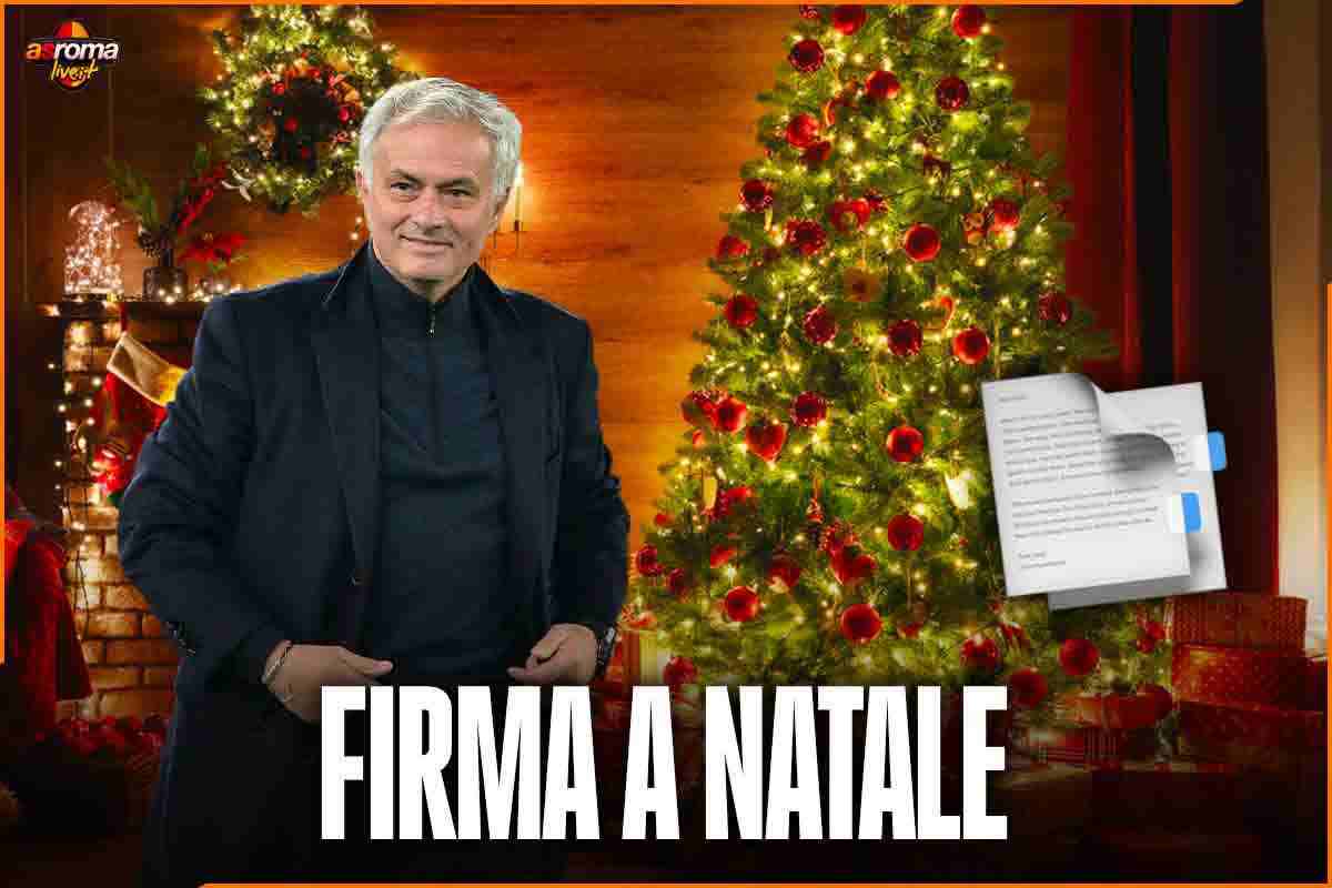 C'è la firma sotto l'albero: regalo di Natale per Mourinho