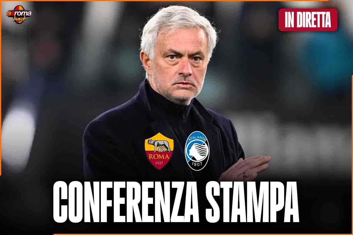 Roma-Atalanta, la conferenza stampa di Mourinho in diretta