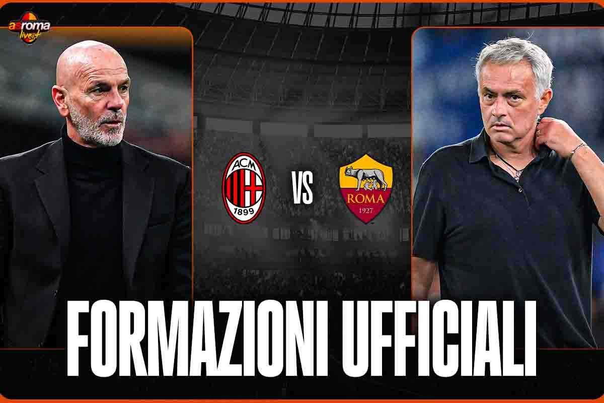 Formazioni ufficiali Milan-Roma, 