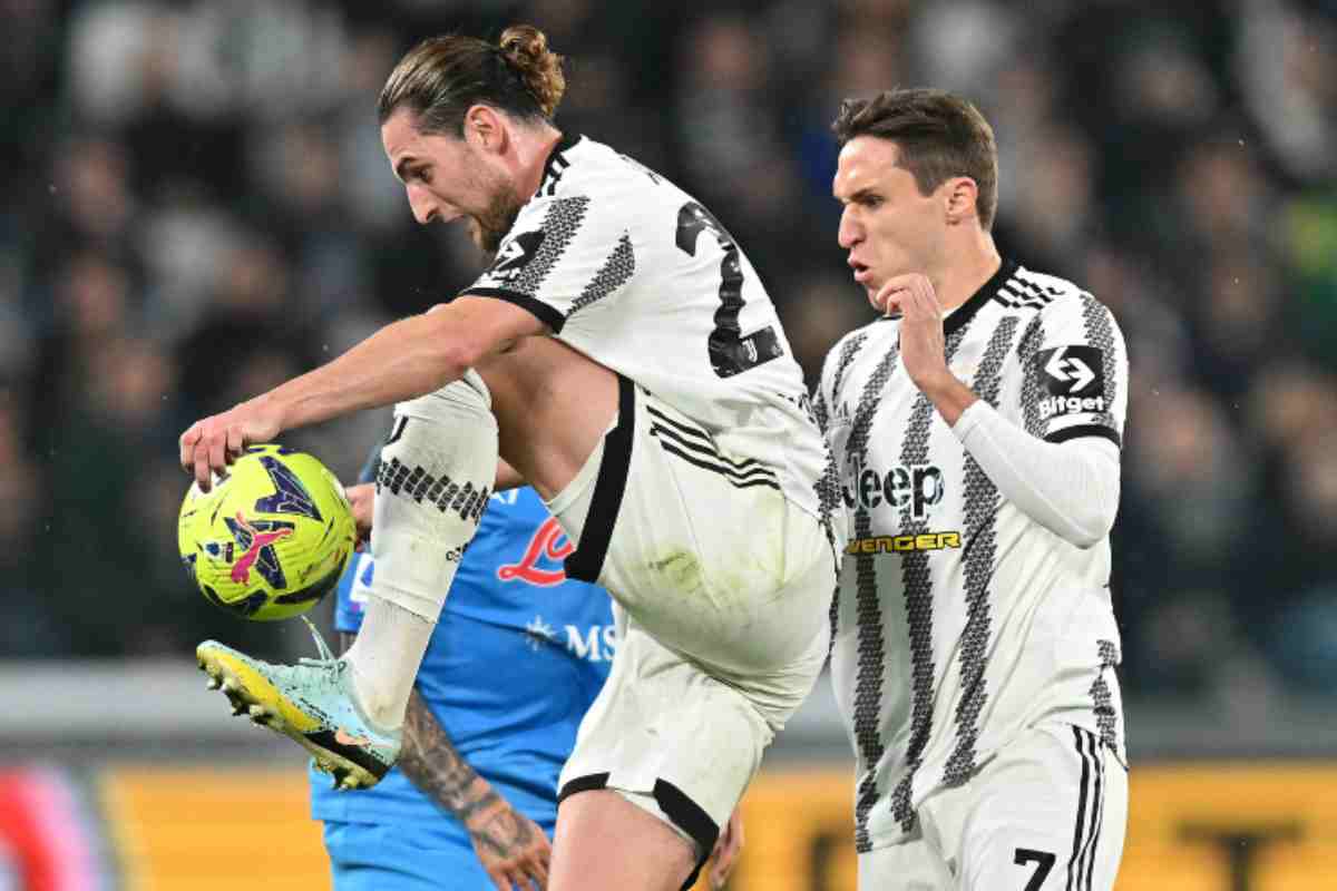 Chiesa e Rabiot alla Roma