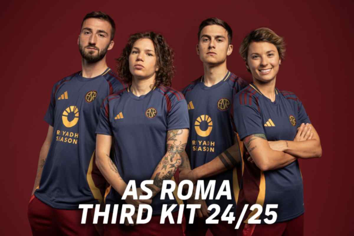 Roma, UFFICIALE: presentata la terza maglia