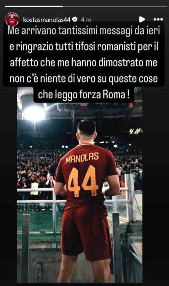 Manolas fa chiarezza sul possibile ritorno