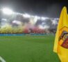 Protesta tifosi giallorossi prima di Roma-Udinese