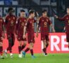 Giocatori della Roma nel match contro il Torino