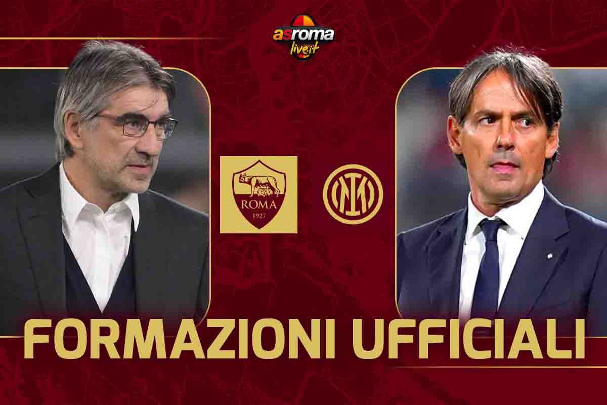 Formazioni UFFICIALI Roma-Inter: le scelte di Juric e Inzaghi