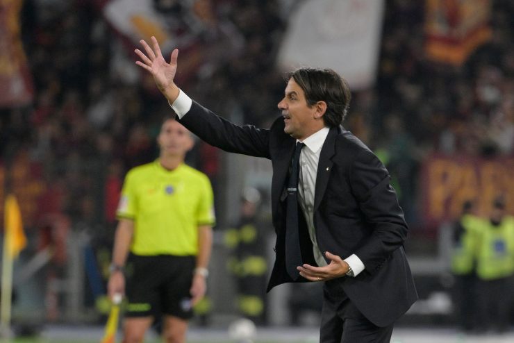 Inzaghi saluta l'Inter prima della Juve