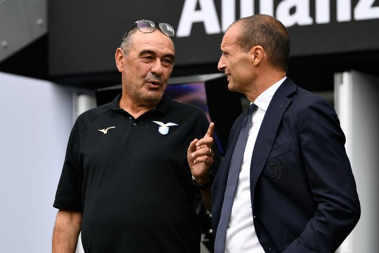 Massimiliano Allegri con Maurizio Sarri