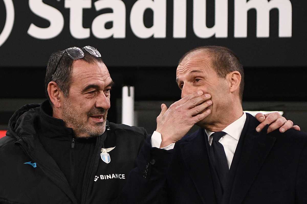 Massimiliano Allegri con Maurizio Sarri