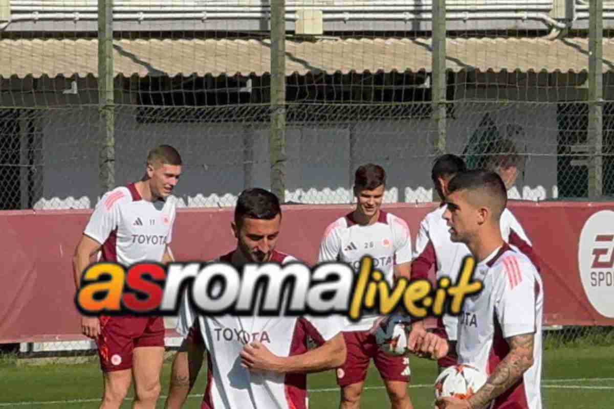 Allenamento Roma a Trigoria