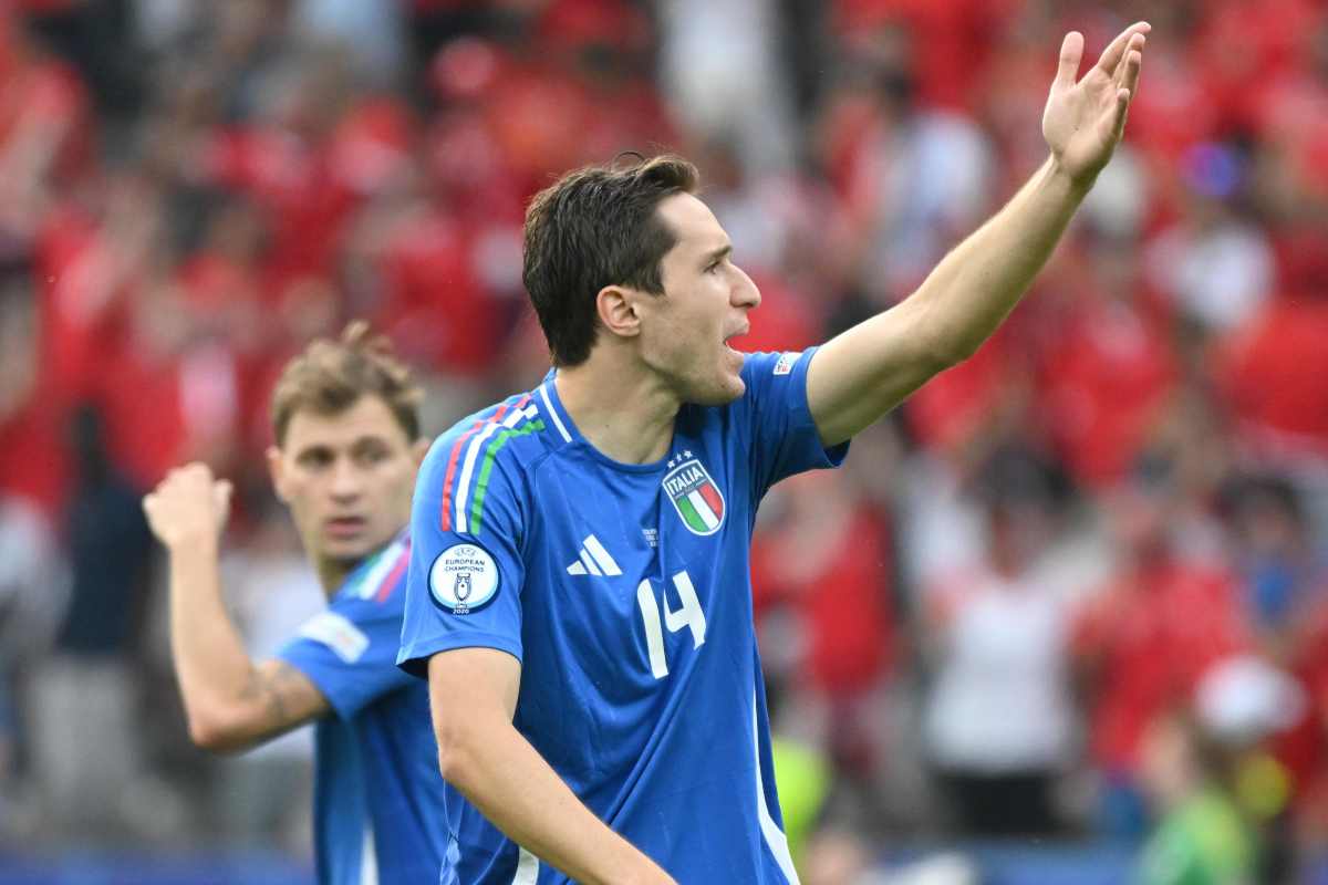 Federico Chiesa con la maglia della Nazionale