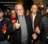 Claudio Ranieri accolto a Fiumicino