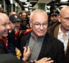 Claudio Ranieri all'arrivo a Roma