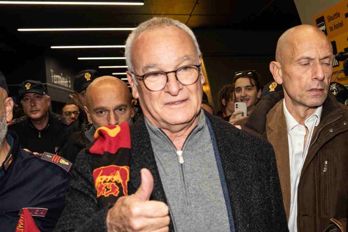 Claudio Ranieri a Fiumicino