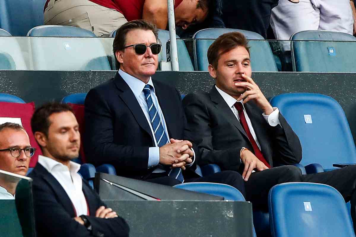 I Friedkin in tribuna allo Stadio Olimpico