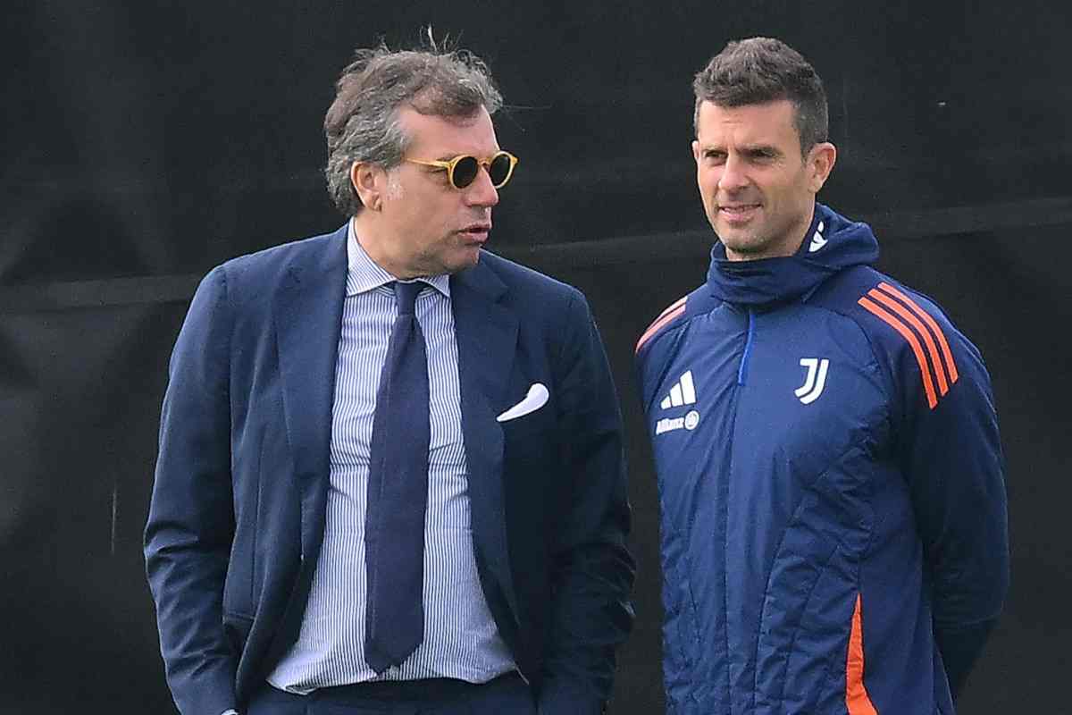 Giuntoli e Thiago Motta a colloquio