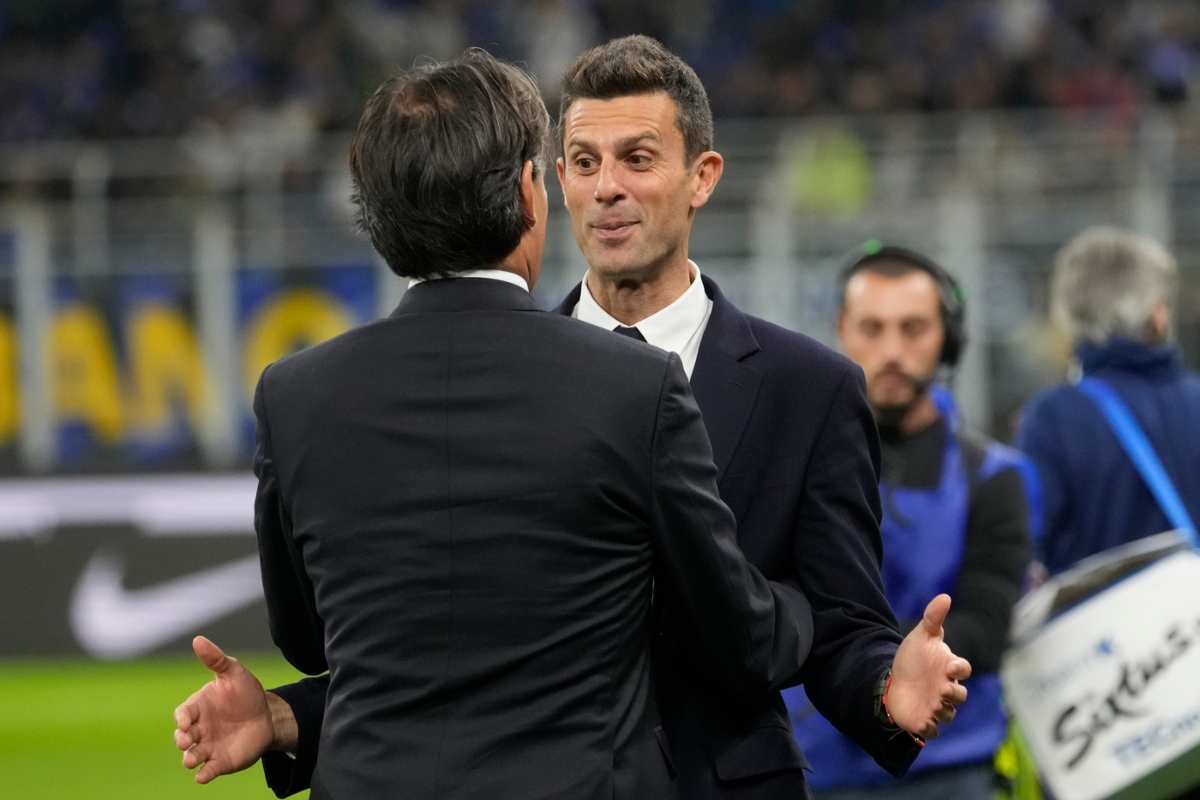 Inzaghi e Thiago Motta si salutano