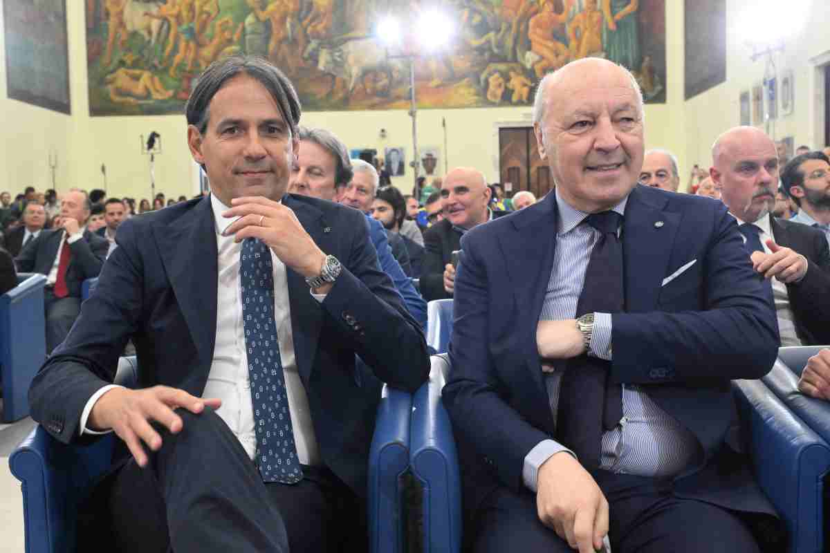 Marotta e Inzaghi sorridenti