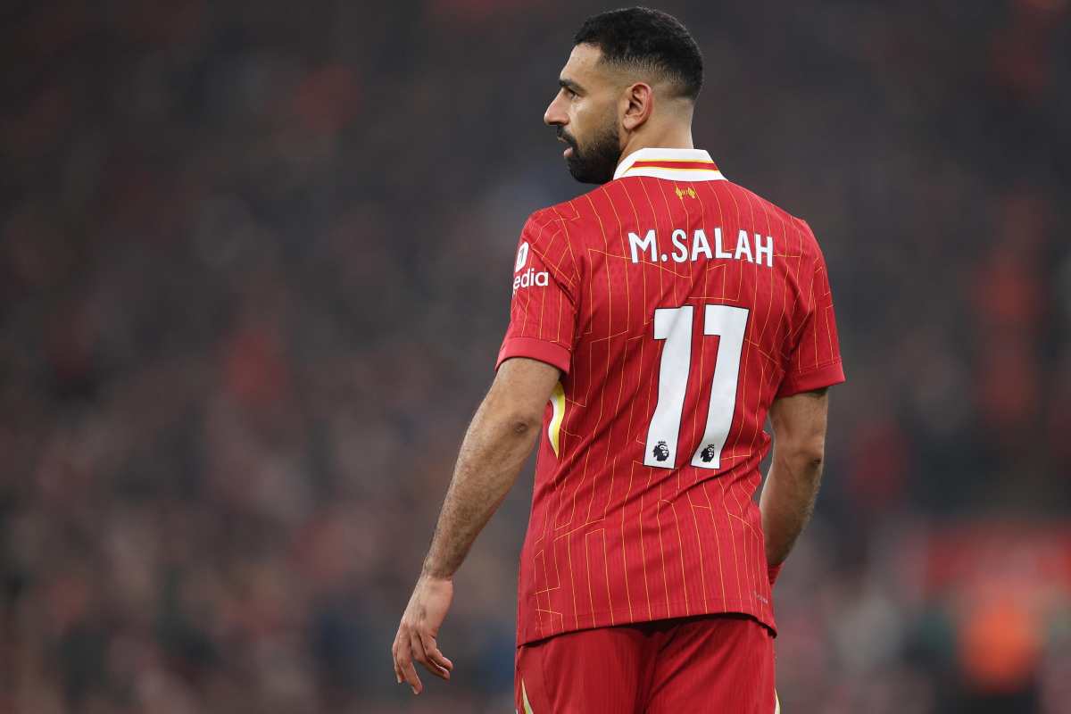 Momo Salah con la maglia del Liverpool