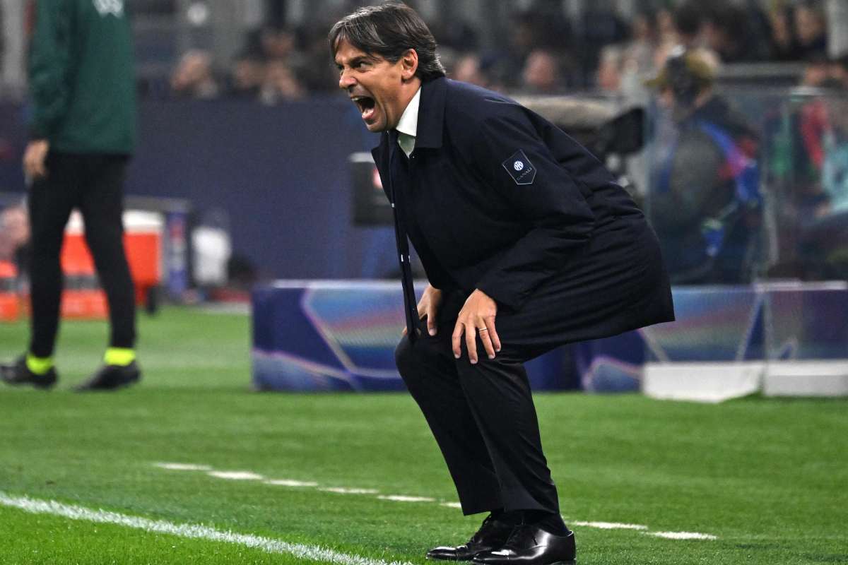 Simone Inzaghi sulla panchina dell'Inter