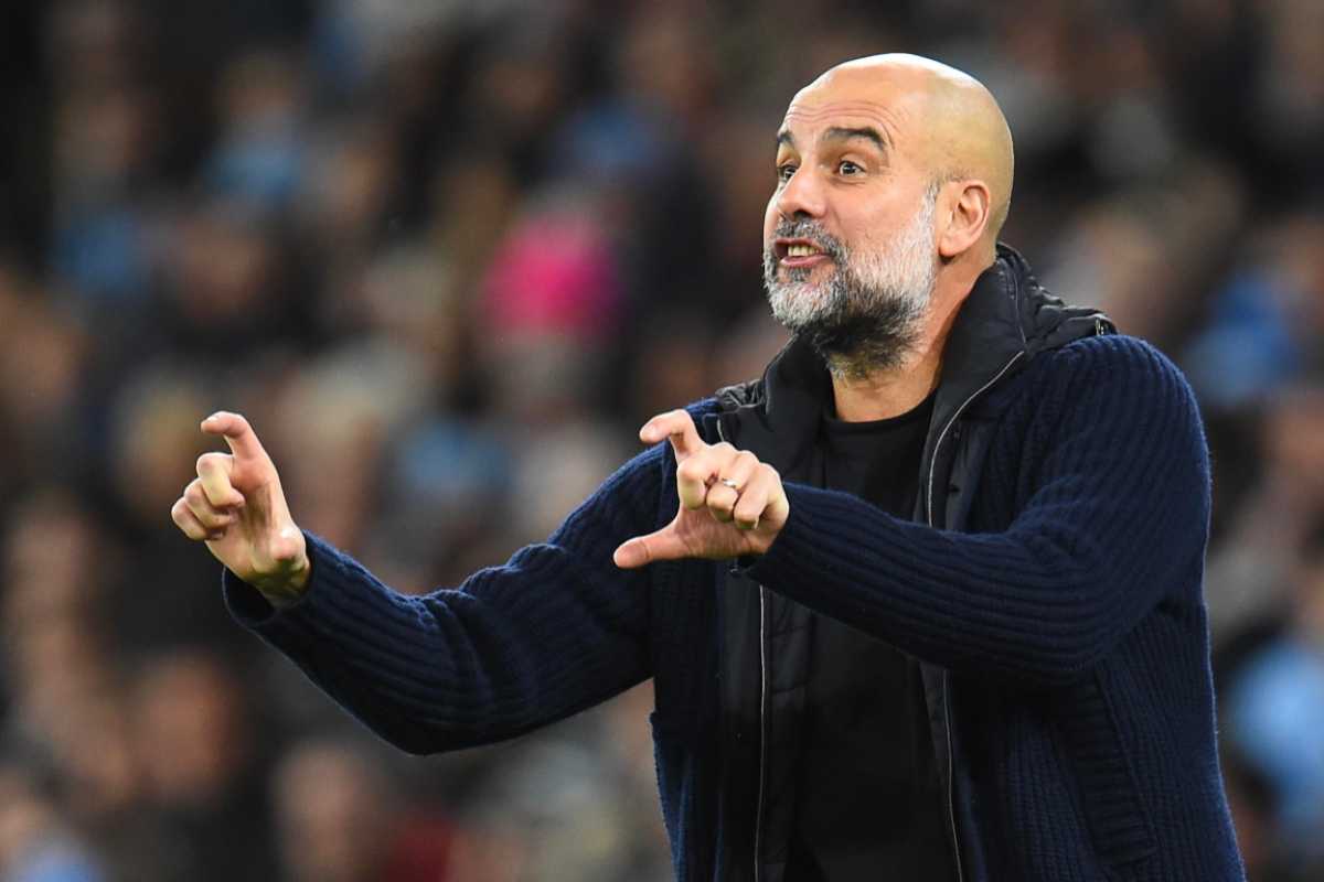 Guardiola sulla panchina del City