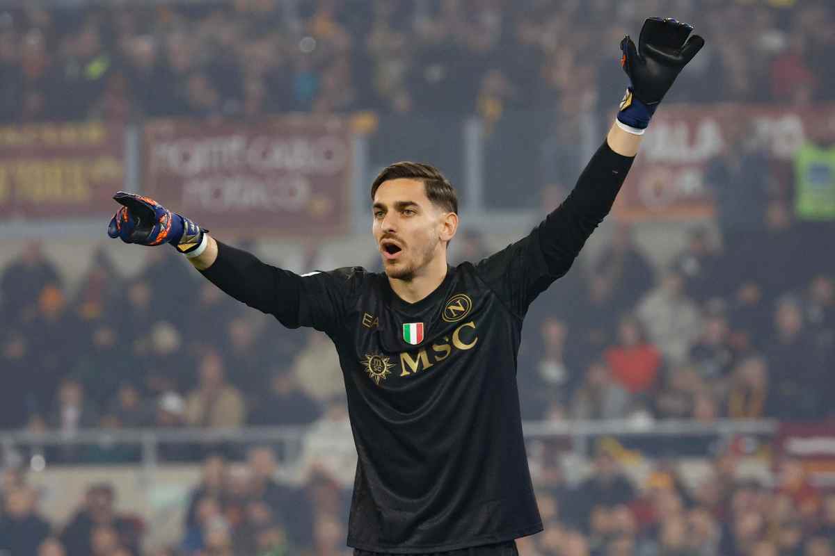 Alex Meret con la maglia del Napoli