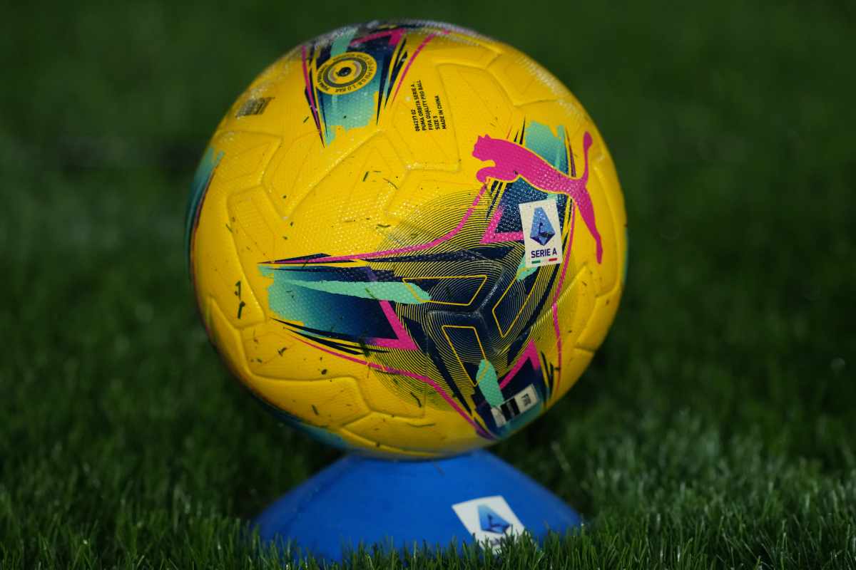 Pallone Serie A prima di un match