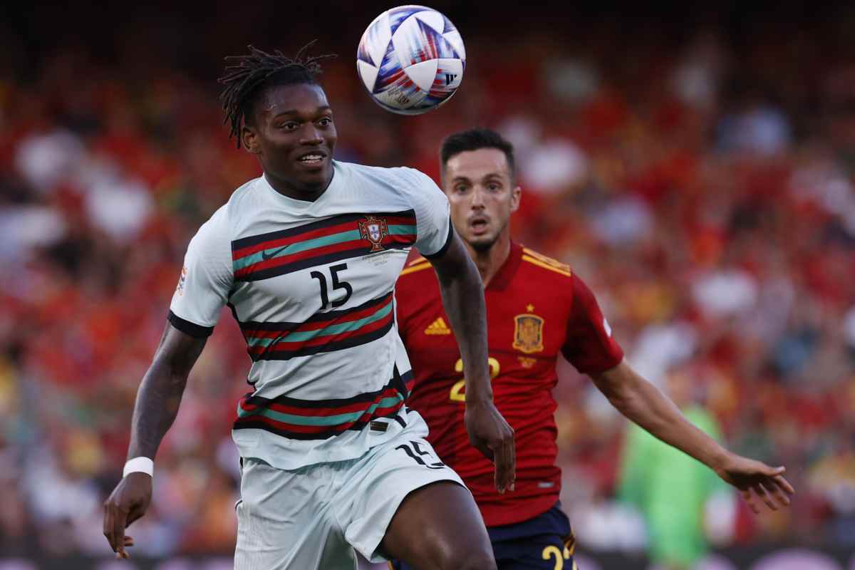 Rafa Leao con la maglia del Portogallo