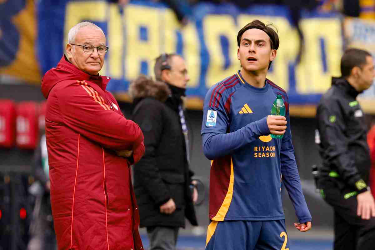 Ranieri e Dybala in Roma-Parma