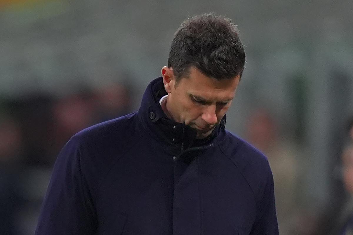 Thiago Motta pensieroso