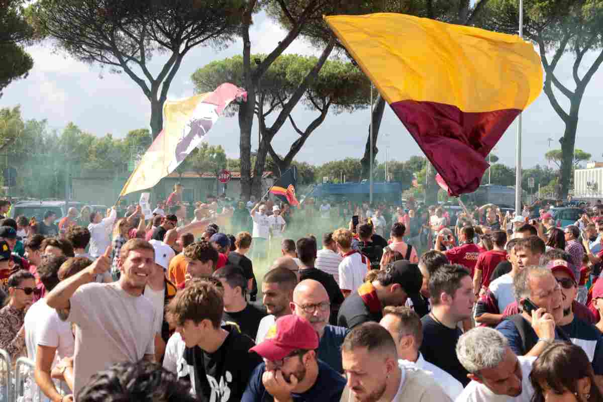 I tifosi della Roma in festa