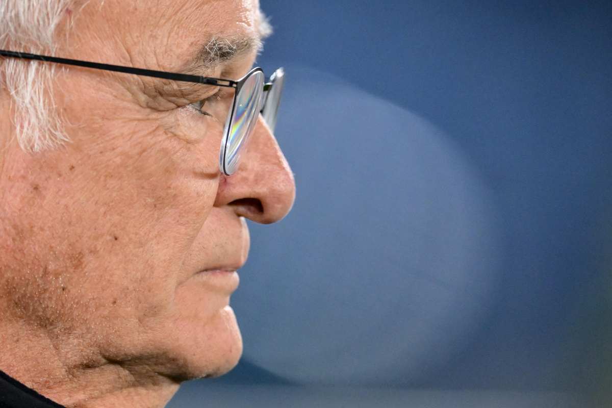 Allarme al ginocchio prima della Roma Claudio Ranieri