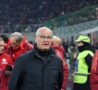 L'allenatore della Roma, Ranieri, a San Siro