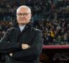 Claudio Ranieri sulla panchina della Roma