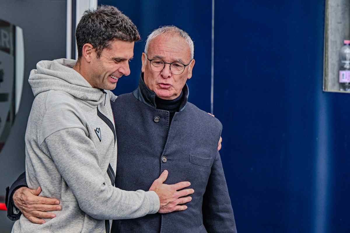 Claudio Ranieri con Thiago Motta 