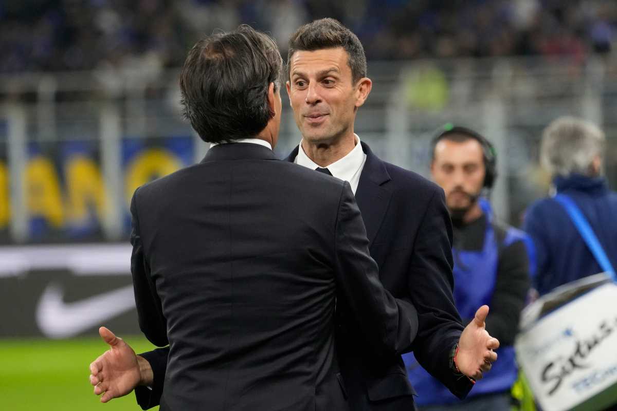 Inzaghi e Thiago Motta si salutano