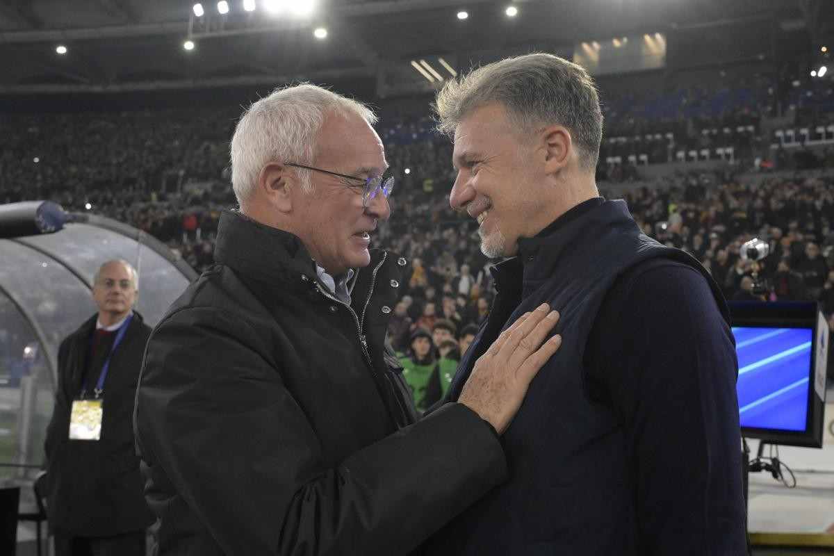 Ranieri e Baroni si salutano