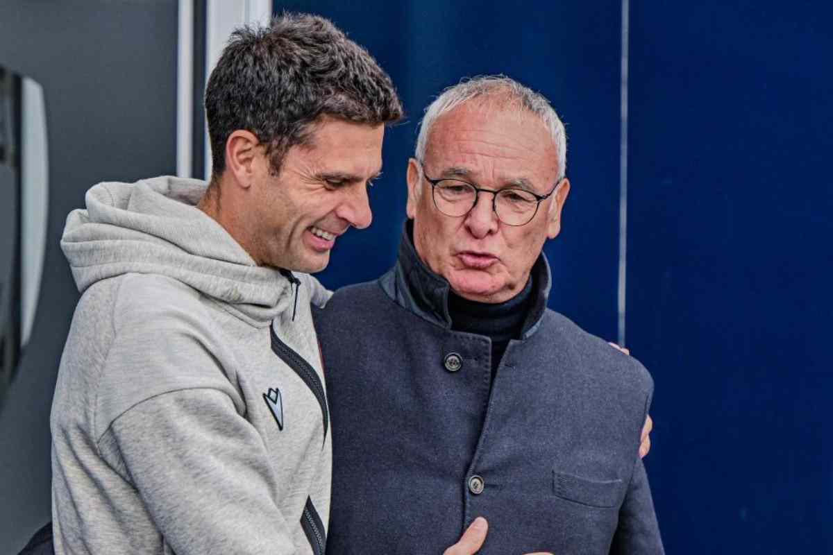 Ranieri e Thiago Motta si salutano