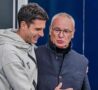 Thiago Motta e Ranieri si salutano