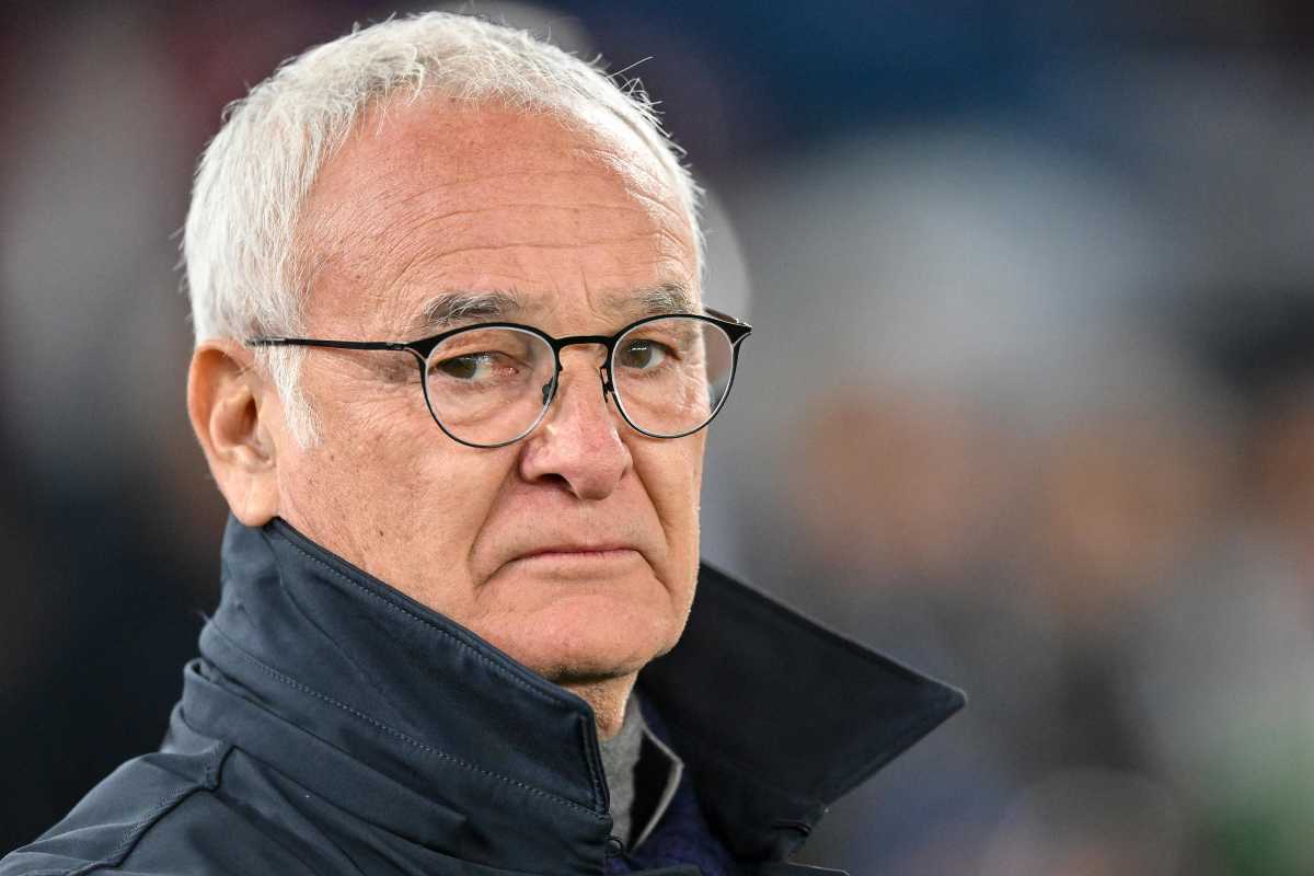 Il tecnico della Roma Claudio Ranieri