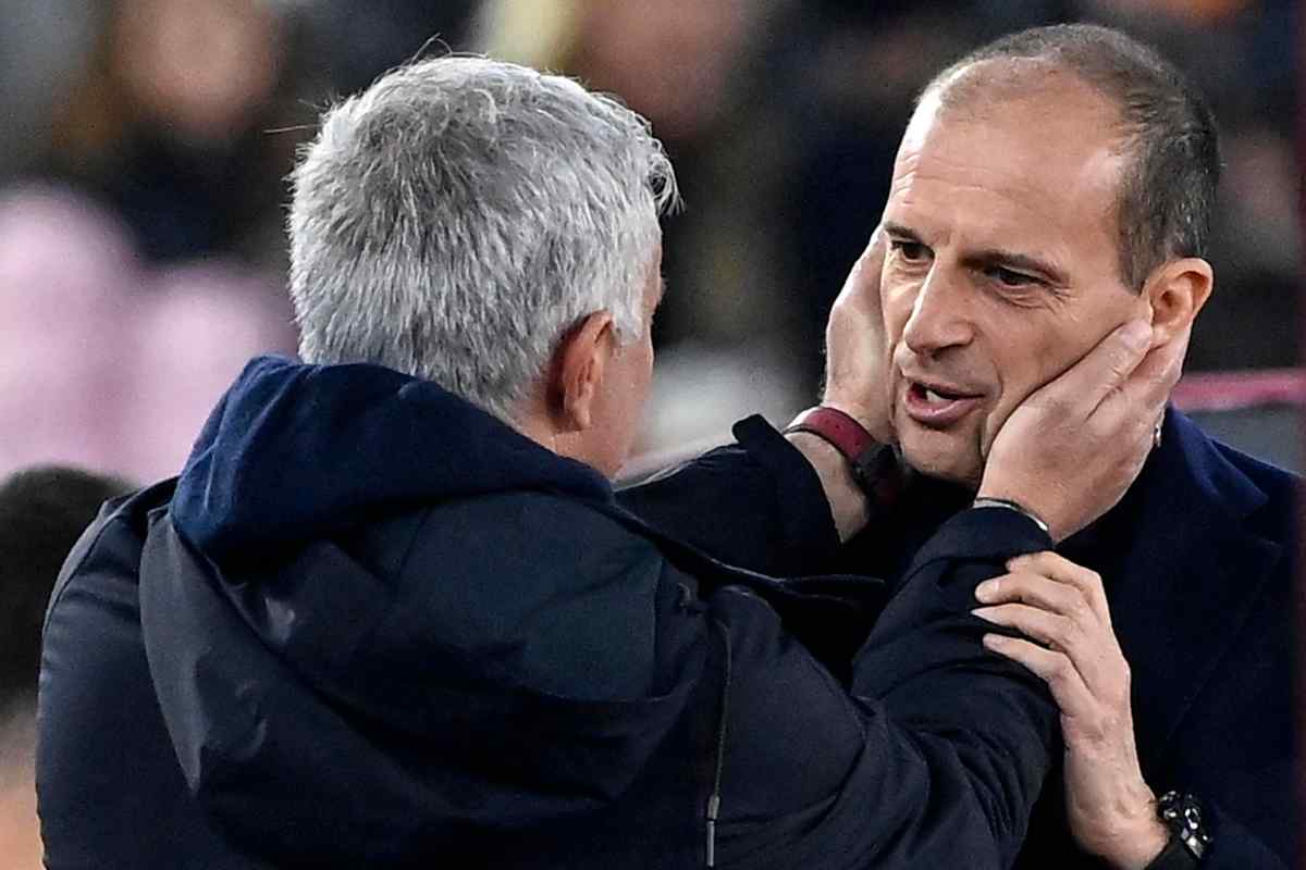 Mourinho sorpassa Allegri. José Mourinho e Massimiliano Allegri